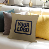 Custom Light Khaki Navy Pillowcase