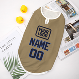 Custom Light Khaki Navy Pet Vest