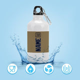 Custom Light Khaki Navy Sports Bottle