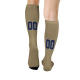 Custom Light Khaki Navy Knee-High Sock
