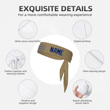 Custom Light Khaki Navy Headband