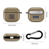Custom Light Khaki Navy AirPods Case (3rd Generation)