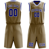 Custom Light Khaki Sky Blue Basketball Set