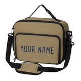 Custom Light Khaki Blue Lunch Bag