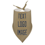 Custom Light Khaki Blue Pet Scarf