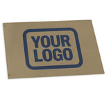 Custom Light Khaki Blue Flag