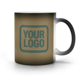Custom Light Khaki Blue Green Magic Mug