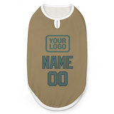 Custom Light Khaki Blue Green Pet Vest