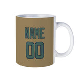 Custom Light Khaki Blue Green Mug