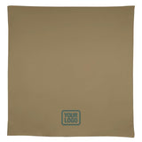 Custom Light Khaki Blue Square Table Cloth