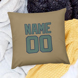 Custom Light Khaki Blue Green Pillowcase