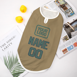 Custom Light Khaki Blue Green Pet Vest