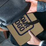 Custom Light Khaki Navy Laptop Bag