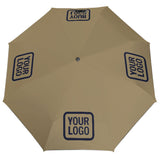 Custom Light Khaki Navy Automatic Umbrella