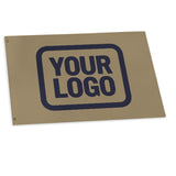 Custom Light Khaki Navy Flag