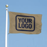 Custom Light Khaki Navy Flag