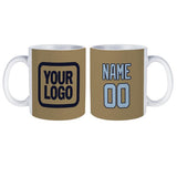 Custom Light Khaki Light Blue Mug