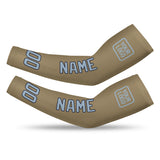 Custom Light Khaki Light Blue Arm Sleeve