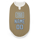 Custom Light Khaki Light Blue Pet Vest