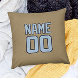 Custom Light Khaki Light Blue Pillowcase