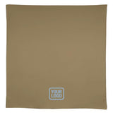 Custom Light Khaki Navy Square Table Cloth