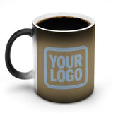 Custom Light Khaki Light Blue Magic Mug