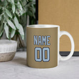 Custom Light Khaki Light Blue Mug