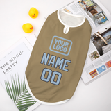 Custom Light Khaki Light Blue Pet Vest