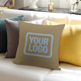 Custom Light Khaki Light Blue Pillowcase