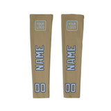 Custom Light Khaki Light Blue Arm Sleeve