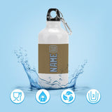 Custom Light Khaki Light Blue Sports Bottle