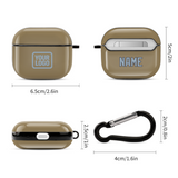 Custom Light Khaki Light Blue AirPods Case (3rd Generation)