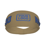 Custom Light Khaki Sky Blue Sports headband