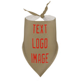 Custom Light Khaki Orange Red Pet Scarf