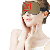 Custom Light Khaki Orange Red Sleep Mask