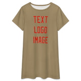 Custom Light Khaki Orange Red Nachthemd