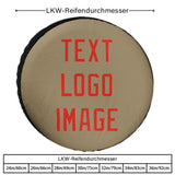 Custom Light Khaki Orange Red Truck Tires