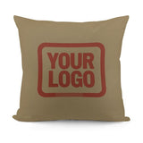 Custom Light Khaki Coral Red Pillowcase