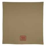 Custom Light Khaki Orange Red Square Table Cloth