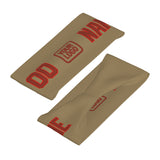 Custom Light Khaki Coral Red Sports headband