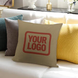 Custom Light Khaki Coral Red Pillowcase
