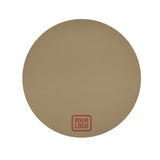 Custom Light Khaki Coral Red Round Table Cloth