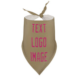 Custom Light Khaki Pink Pet Scarf