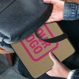 Custom Light Khaki Pink Laptop Bag