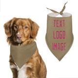 Custom Light Khaki Pink Pet Scarf