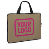 Custom Light Khaki Pink Laptop Bag