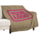 Custom Light Khaki Pink Blanket
