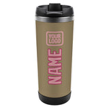 Custom Light Khaki Light Pink Stainless Steel Water Cup