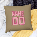 Custom Light Khaki Light Pink Pillowcase