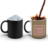 Custom Light Khaki Light Pink Magic Mug